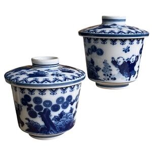 JAPANESE porcelain town of Arita in Saga Prefecture Blue on White children Japan